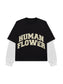 Human Flower Thermal tee